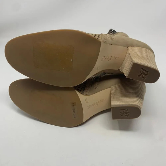 Paul Green Bonzai Perforated Bootie Sisal Nubuck Size 6.5/US 9 - Picture 11 of 11